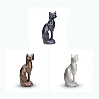 Brass Cat Statues